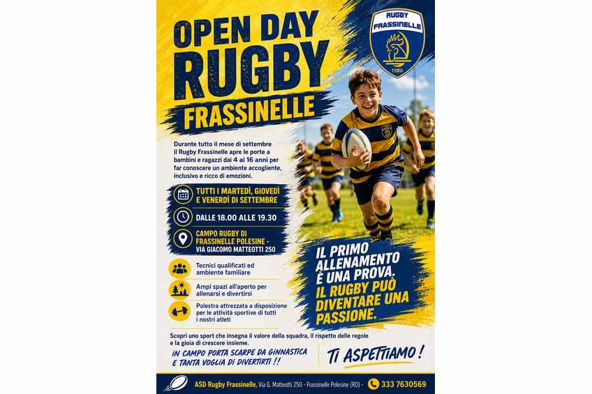 Open Day Rugby Frassinelle